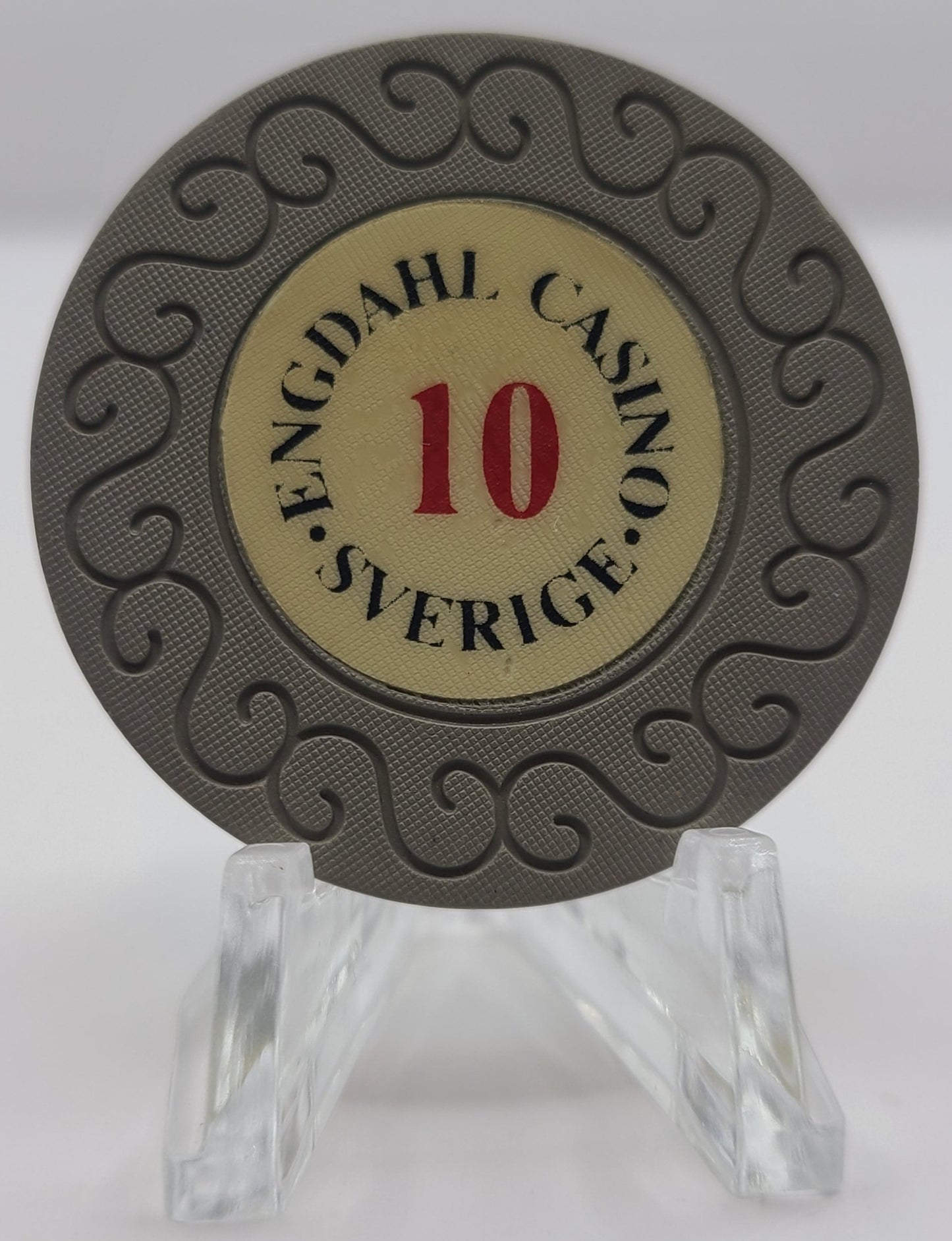 Engdahl Casino Stockholm Sweden "10 Krona" Chip