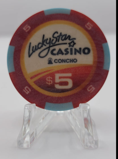 Lucky Star Casino Concho Oklahoma $5 Chip