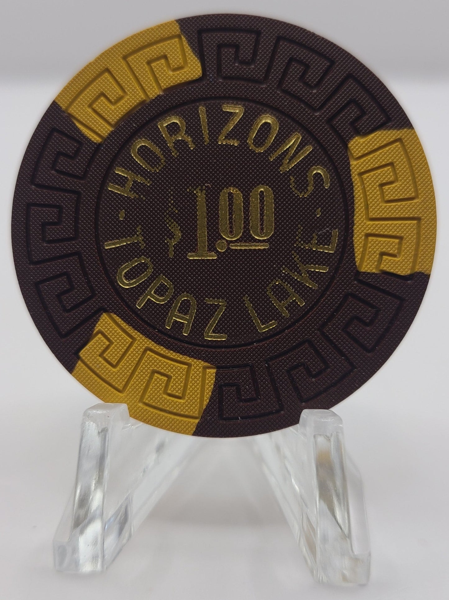 Horizons Casino Topaz Lake Nevada 1976 "UNCIRCULATED" $1 Chip N5695