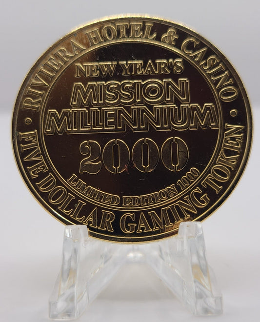 Riviera Casino Las Vegas NV “Millennium Ltd 1000“ $5 Gaming Token