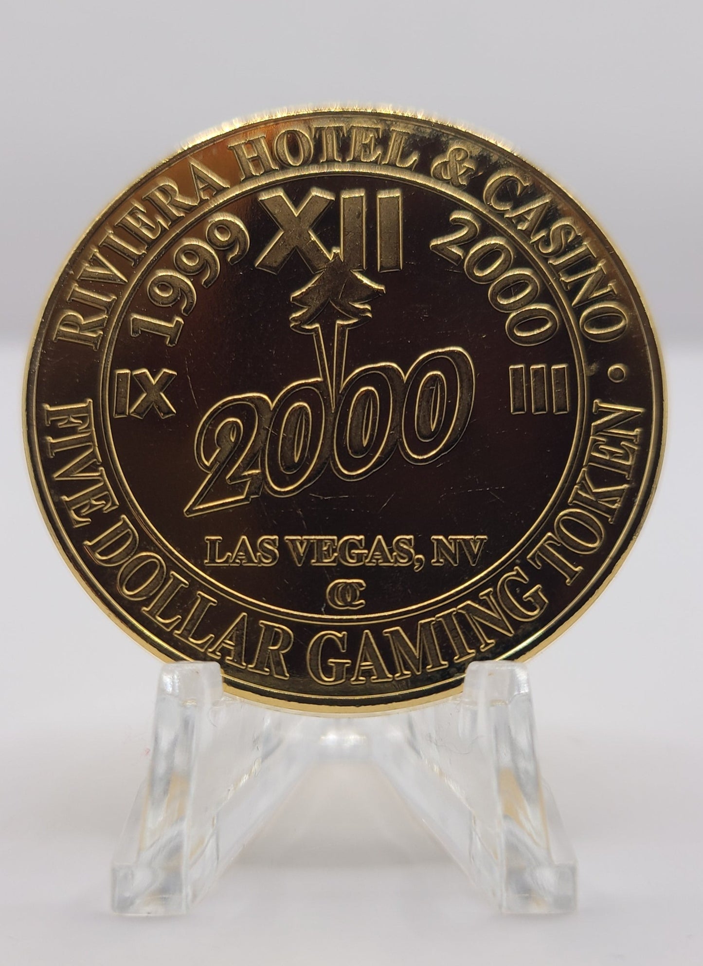 Riviera Casino Las Vegas NV “Millennium Ltd 1000“ $5 Gaming Token