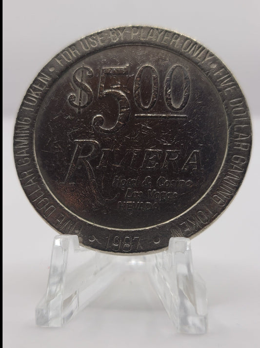 Riviera Casino Las Vegas NV 1987 $5 Gaming Token