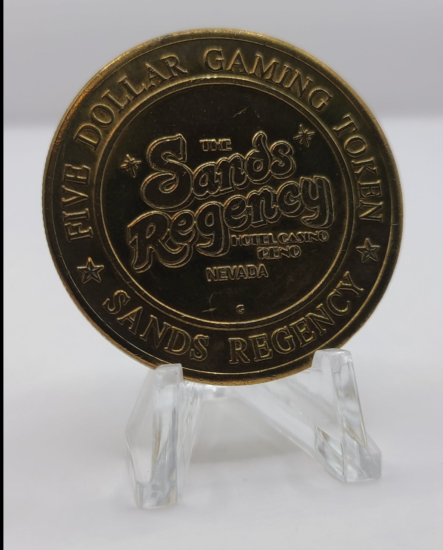 Sands Regency Hotel Casino Reno NV 1996 $5 Gaming Token