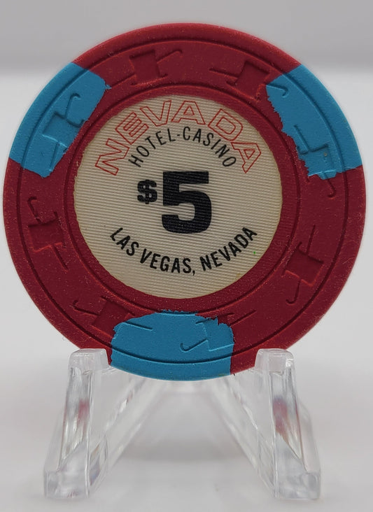 Nevada Hotel Casino Las Vegas Nevada 1980's $5 Chip N1210