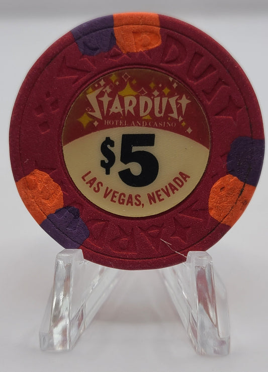 Stardust Hotel Casino Las Vegas NV 1981 $5 Chip N4607