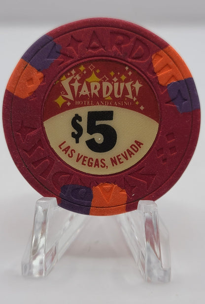 Stardust Hotel Casino Las Vegas NV 1981 $5 Chip N4607