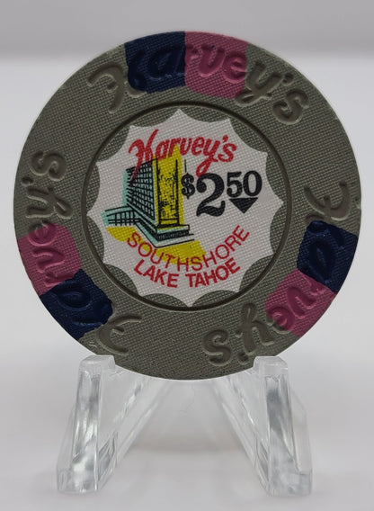 Harvey's "Wagon Wheel" Casino Lake Tahoe NV 1974 $2.50 Chip N6781