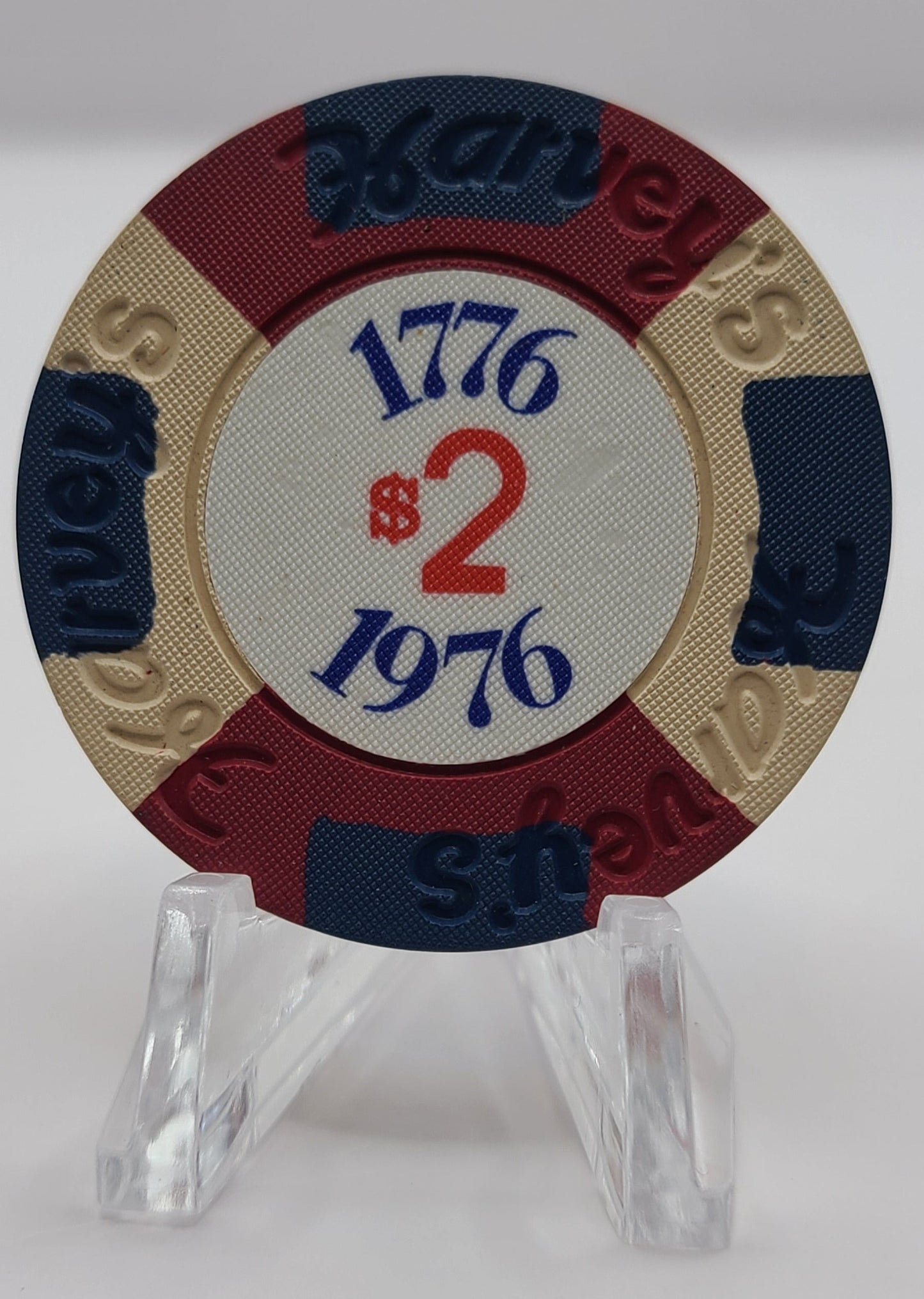 Harvey's Hotel Casino Lake Tahoe NV 1976 "Bicentennial" $2 Chip N5150