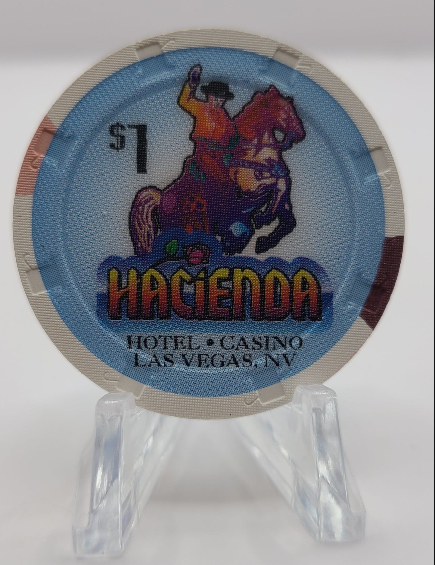 Hacienda Hotel Casino Las Vegas NV 1995 "UNCIRCULATED" $1 Chip N1125