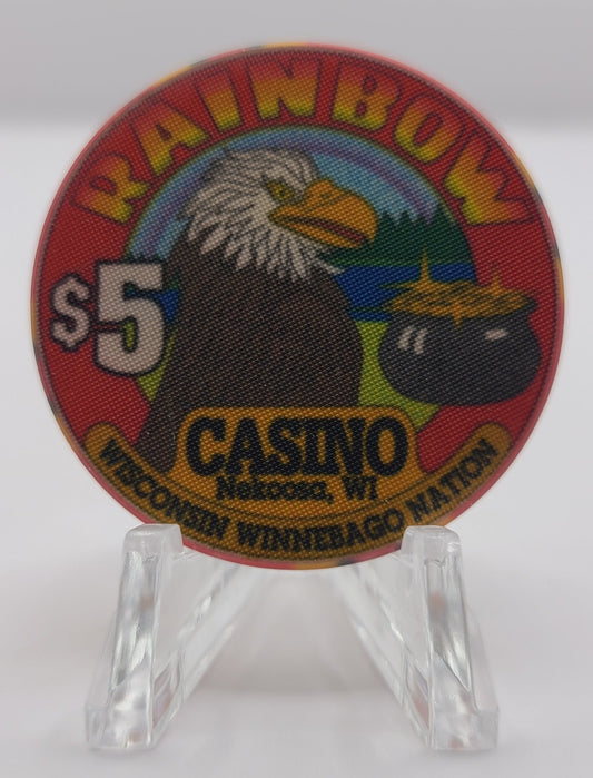 Rainbow Casino Nekoosa Wisconsin $5 Chip