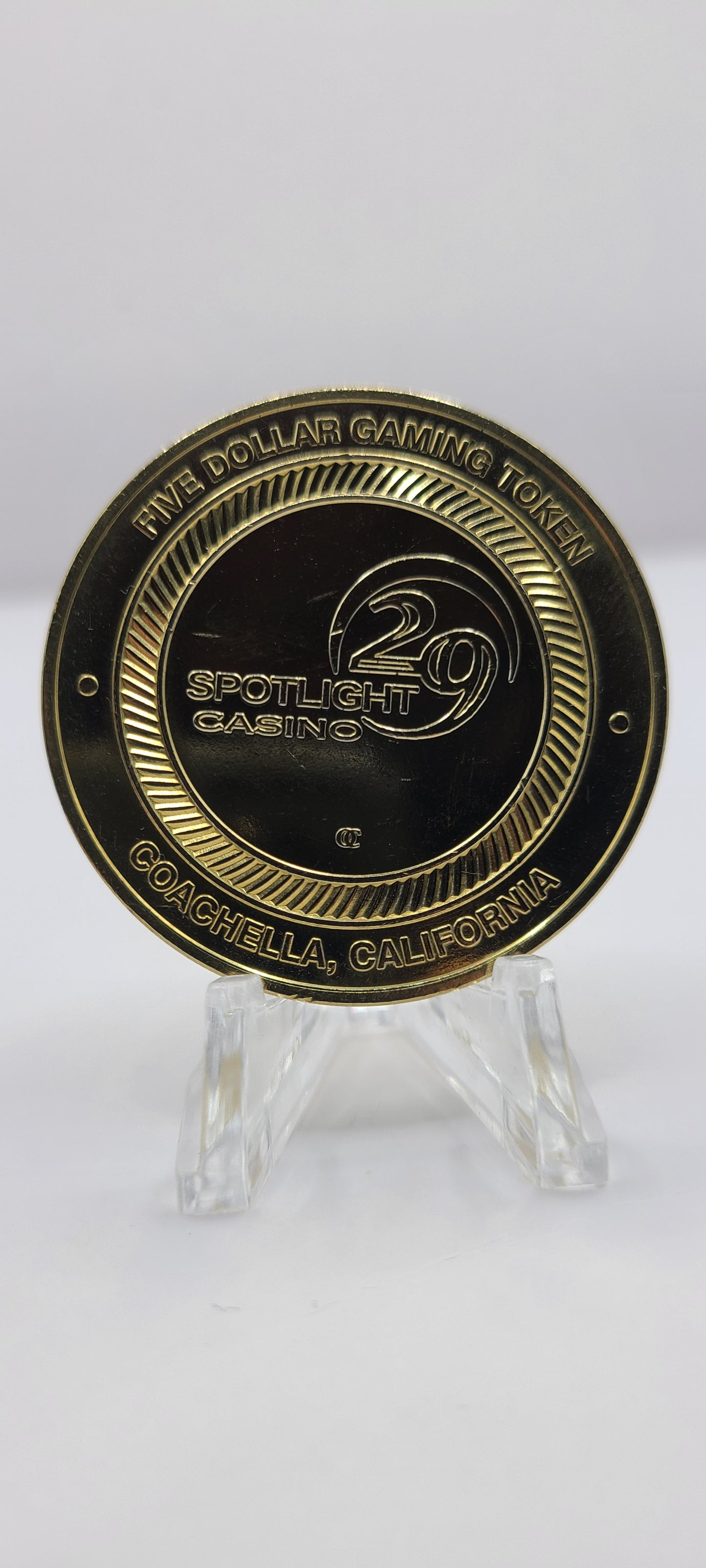 Spotlight 29 Casino Coachella CA 2005 $5 Gaming Token