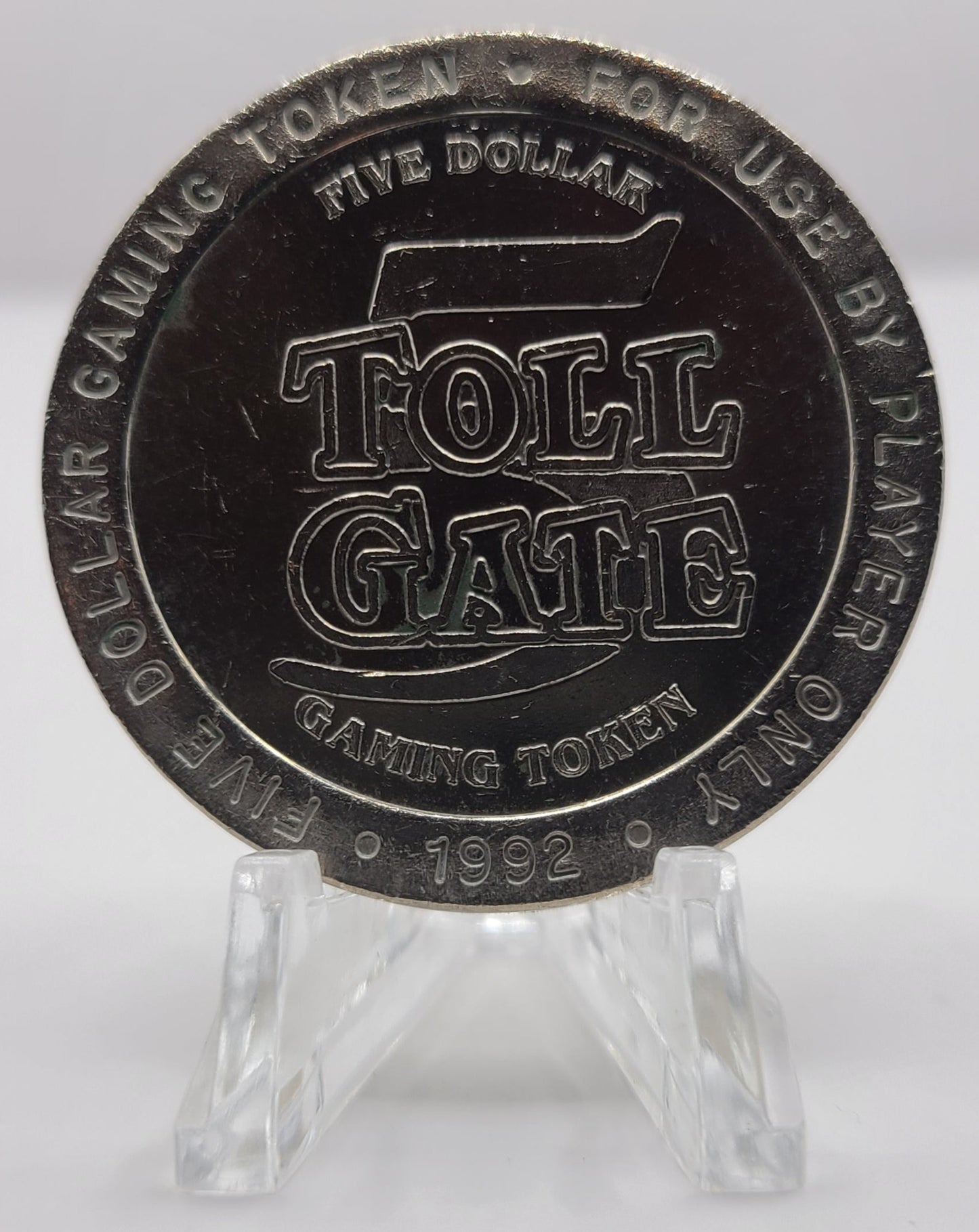 Toll Gate Casino Central City CO 1992 $5 Gaming Token