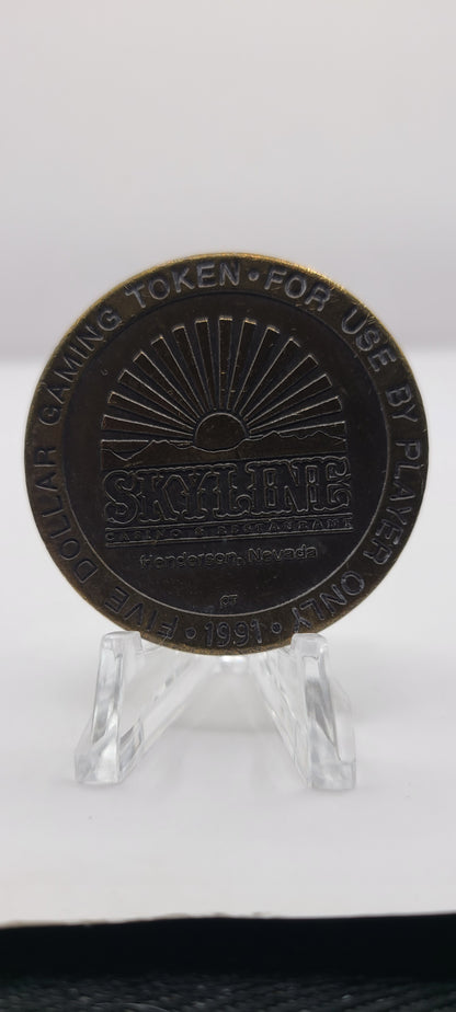 Skyline Casino Henderson NV $5 Gaming Token