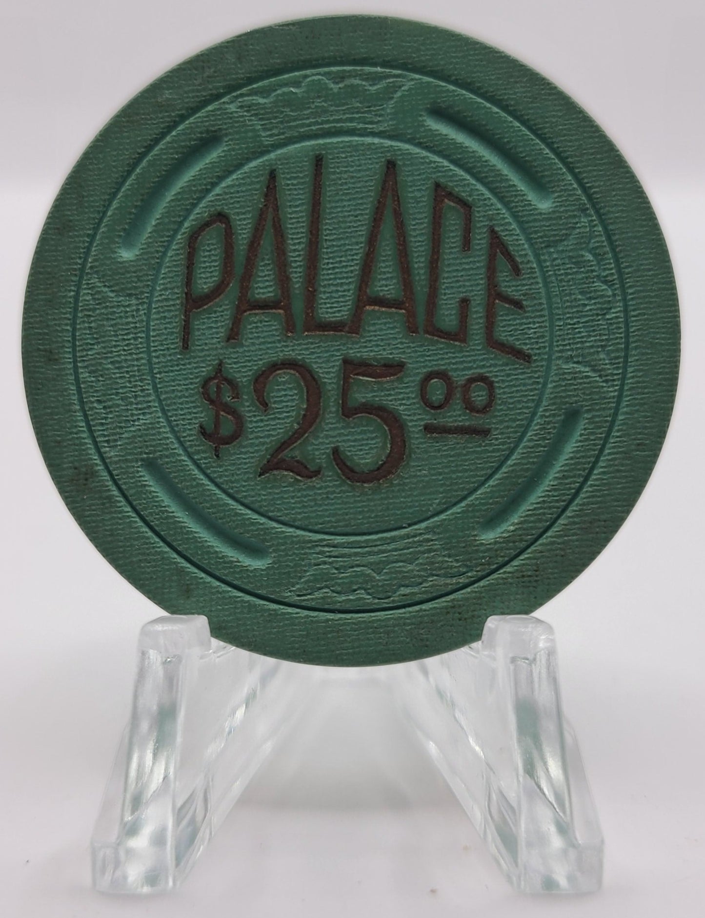 Palace Club Casino Reno Nevada 1940's $25 Chip E1787