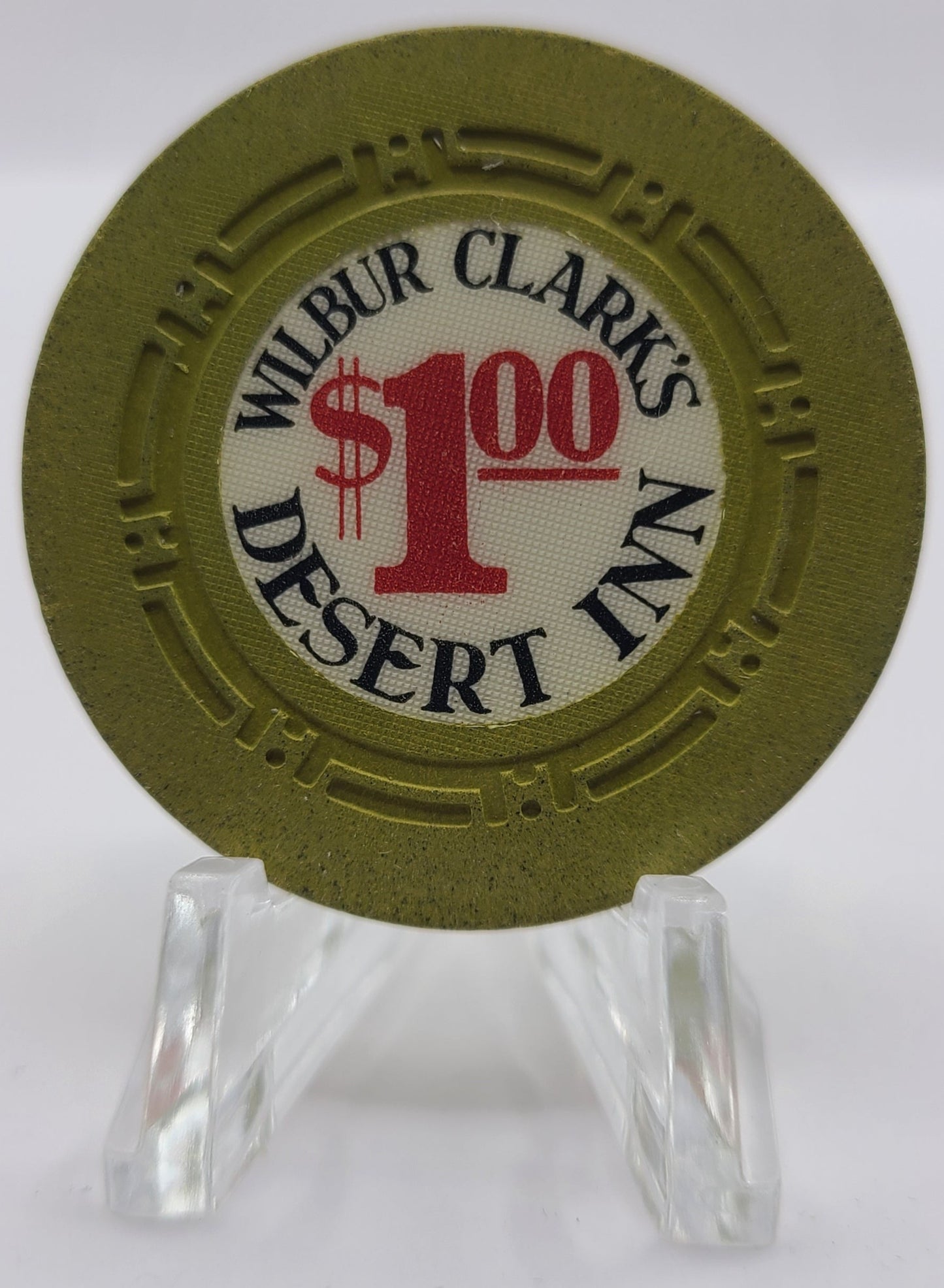 Wilbur Clarks Desert Inn Casino Las Vegas NV 1958 $1 Chip N4126