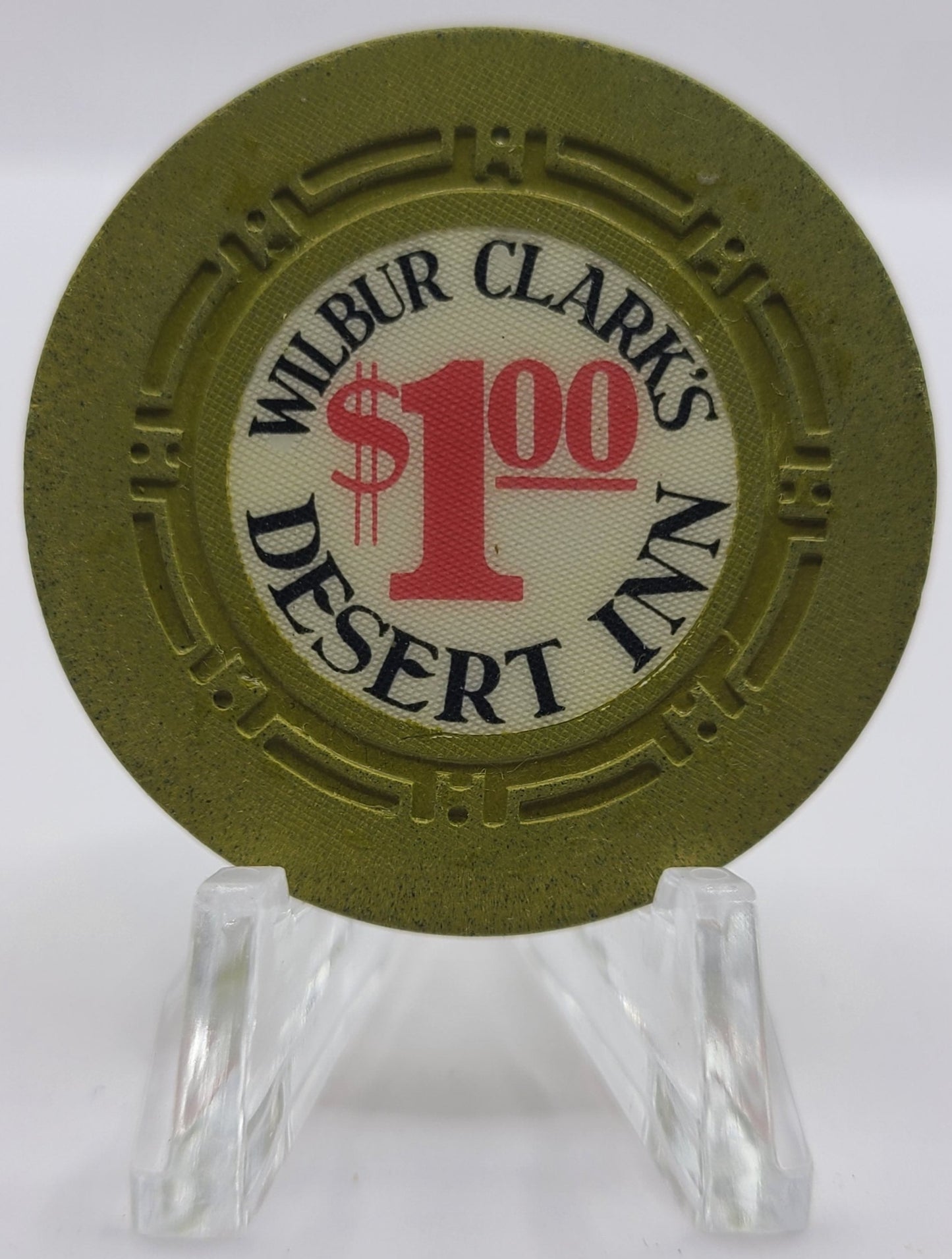 Wilbur Clarks Desert Inn Casino Las Vegas NV 1958 $1 Chip N4126