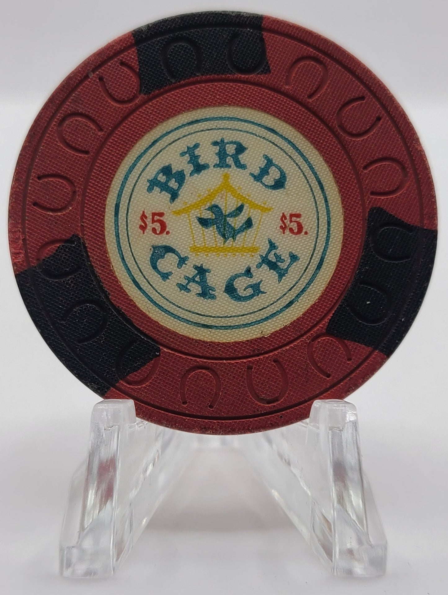 Bird Cage Casino Las Vegas Nevada 1958 $5 Chip N4366