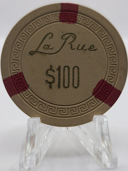 La Rue Restaurant and Casino Las Vegas Nevada 1950 $100 Chip V6381 "UNCIRCULATED"