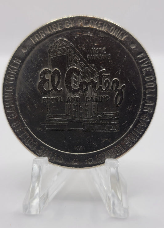 El Cortez Casino Las Vegas NV 1988 $5 Gaming Token