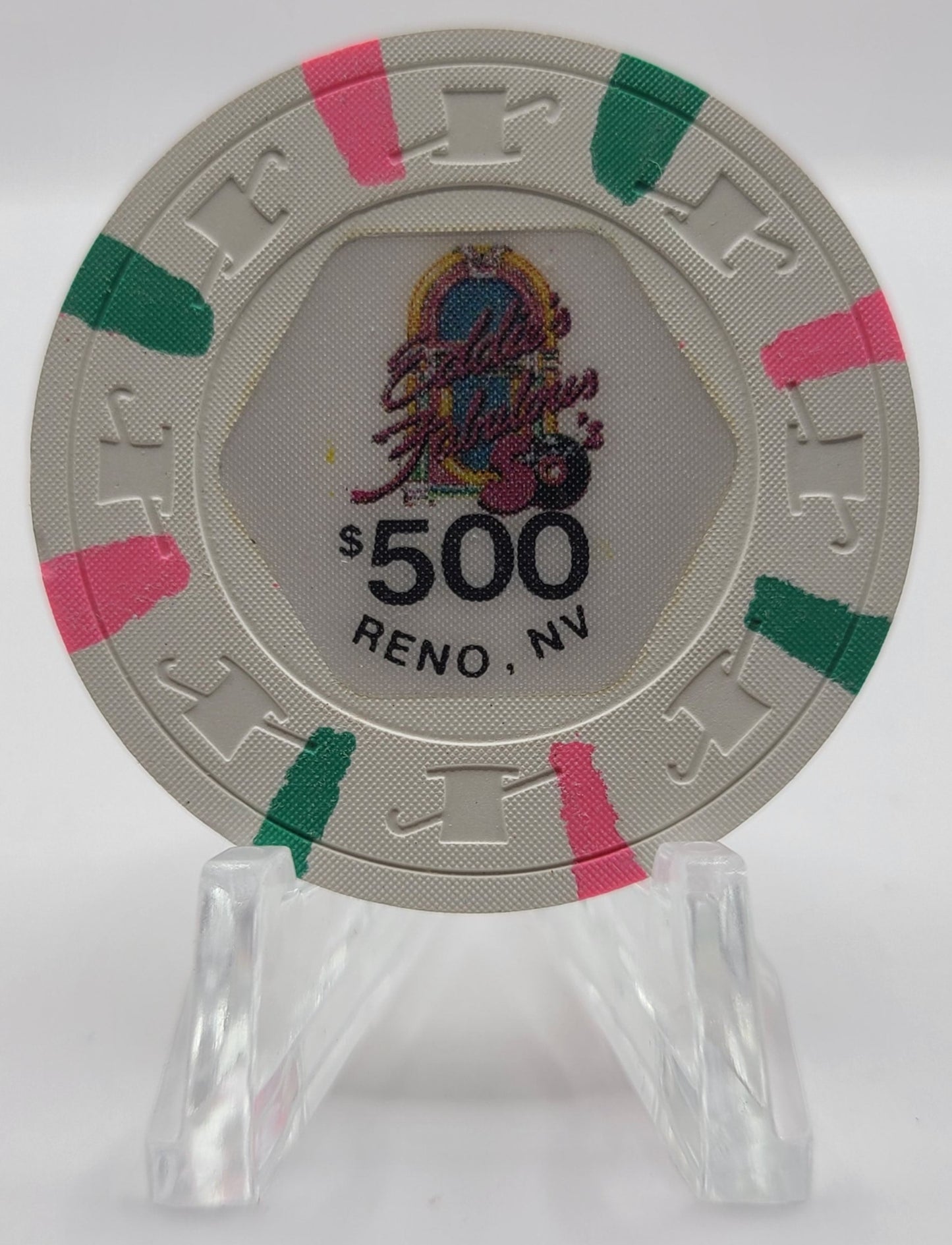 Eddie's Fabulous 50's Casino Reno NV 1980's  $500 Chip N7127 "UNCIRCULATED"