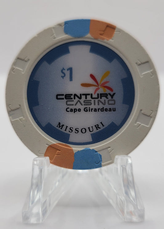 Century Casino Cape Girardeau MO $1 Chip