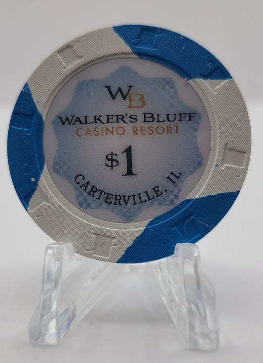 Walker's Bluff Casino Carterville IL 2023 $1 Chip