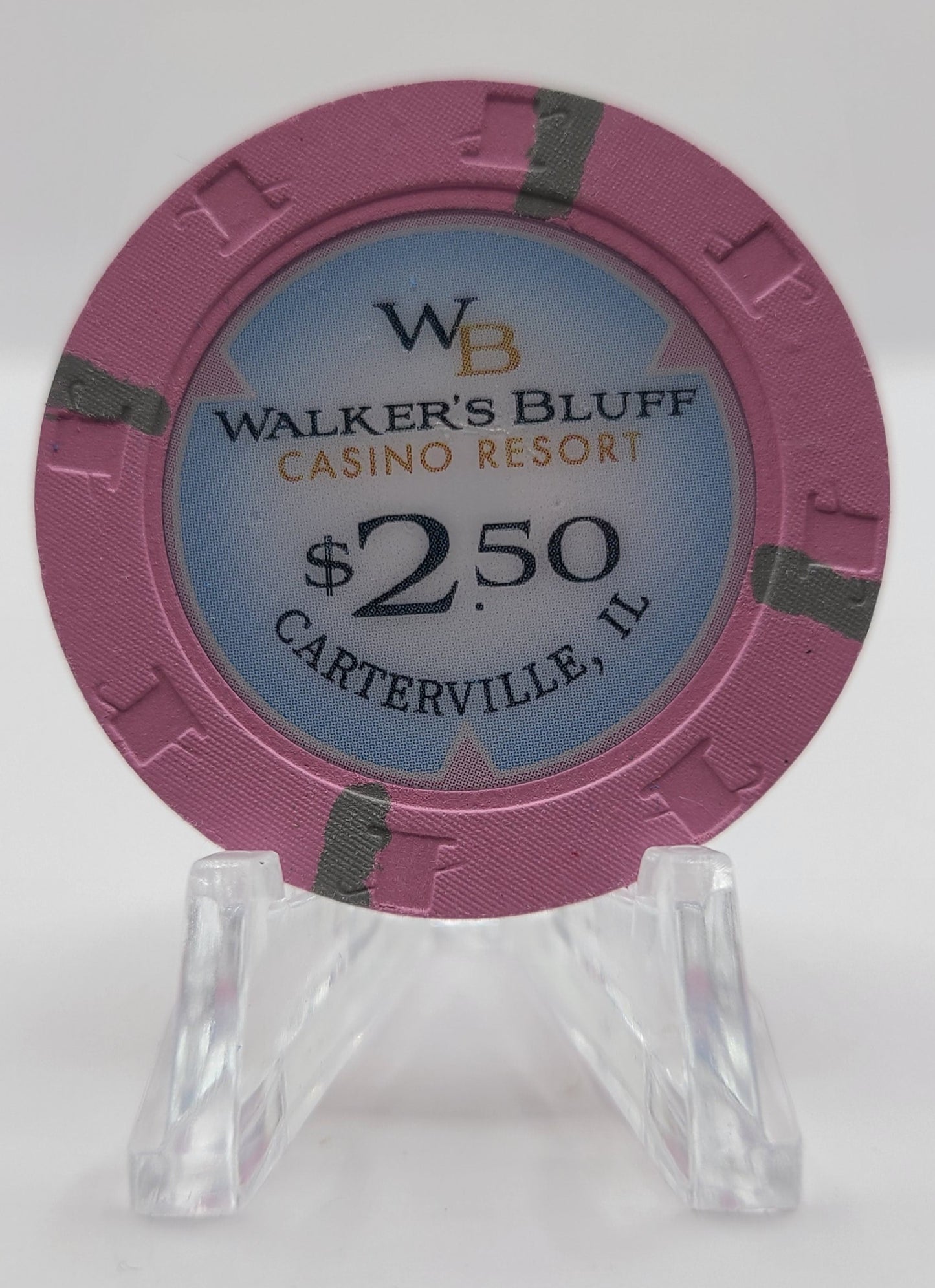 Walker's Bluff Casino Cartersville IL 2023 $2.50 Chip