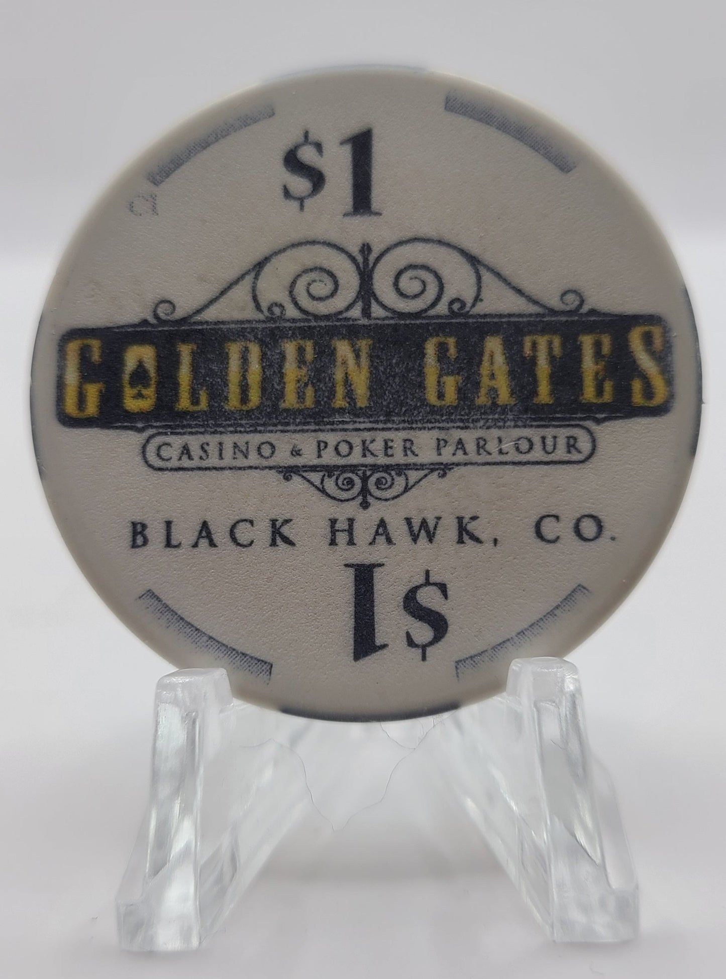 Golden Gates Casino Black Hawk CO $1 Chip