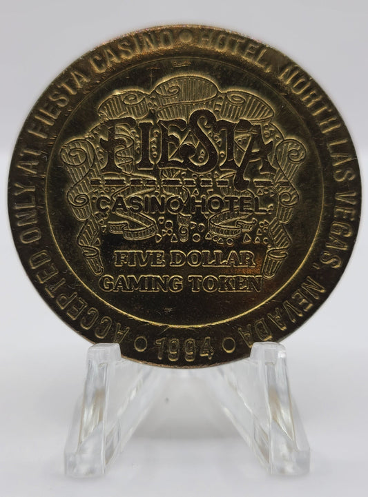 Fiesta Casino Las Vegas NV 1994 $5 Gaming Token