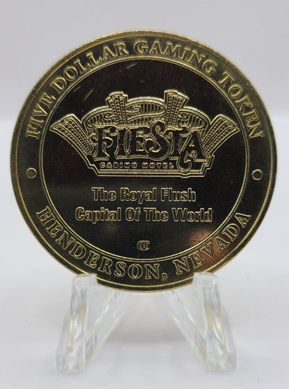 Fiesta Casino Henderson NV 2001 $5 Gaming Token