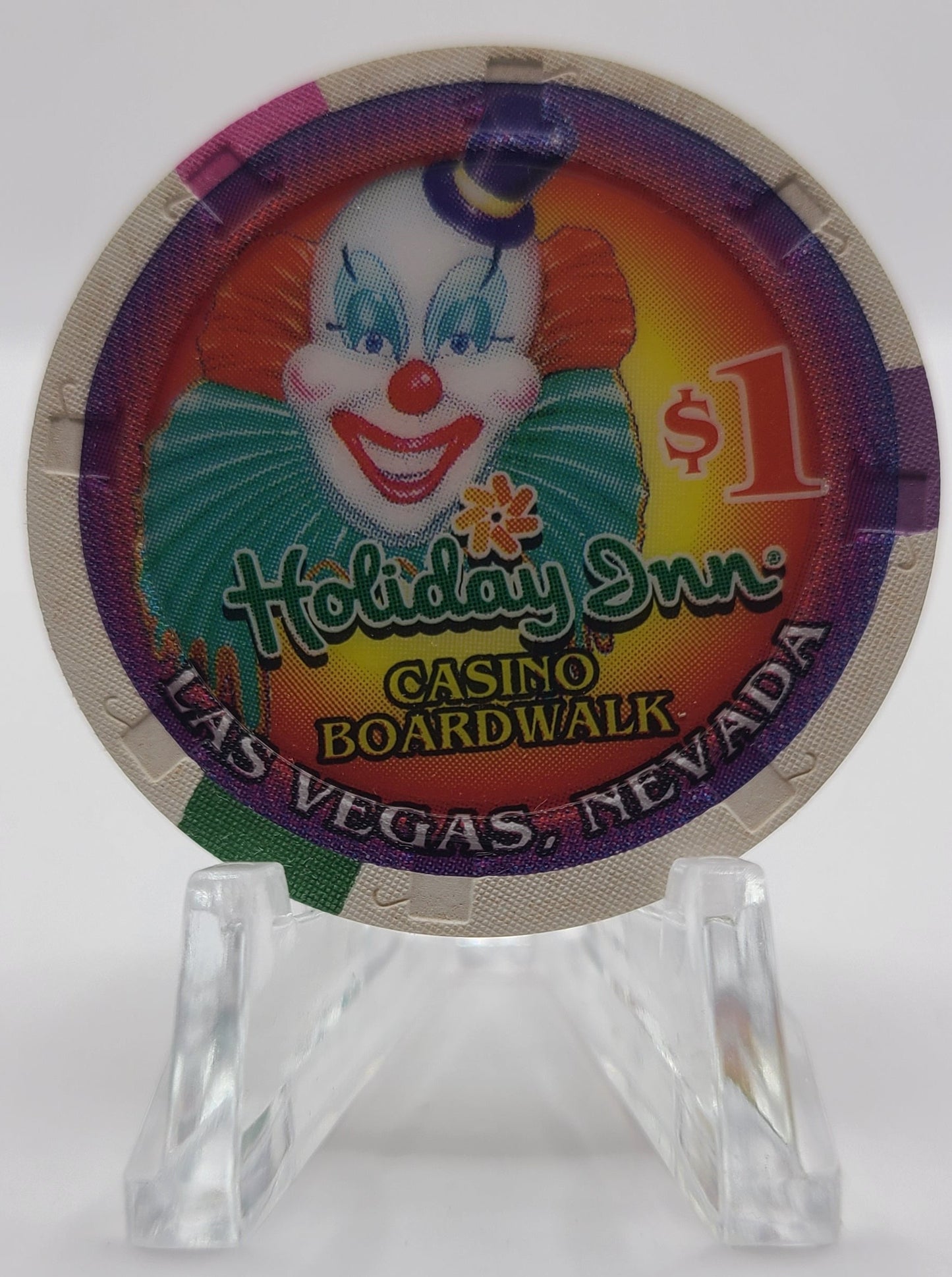 Holiday Inn Casino Boardwalk Las Vegas Nevada 1995 $1 Chip N1129