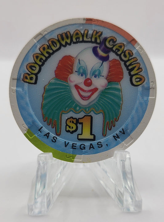 Boardwalk Casino Las Vegas Nevada 1998 $1 Chip N9958 "UNCIRCULATED"