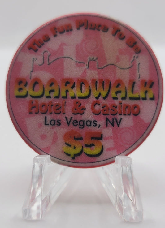 Boardwalk Casino Las Vegas Nevada 2003 $5 Chip E0079