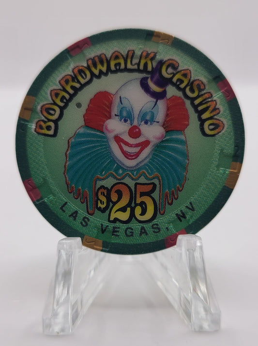 Boardwalk Casino Las Vegas Nevada 1998 "UNCIRCULATED" $25 Chip N9960