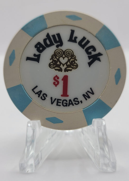 Lady Luck Hotel Casino Las Vegas Nevada 2001 $1 Chip V9124