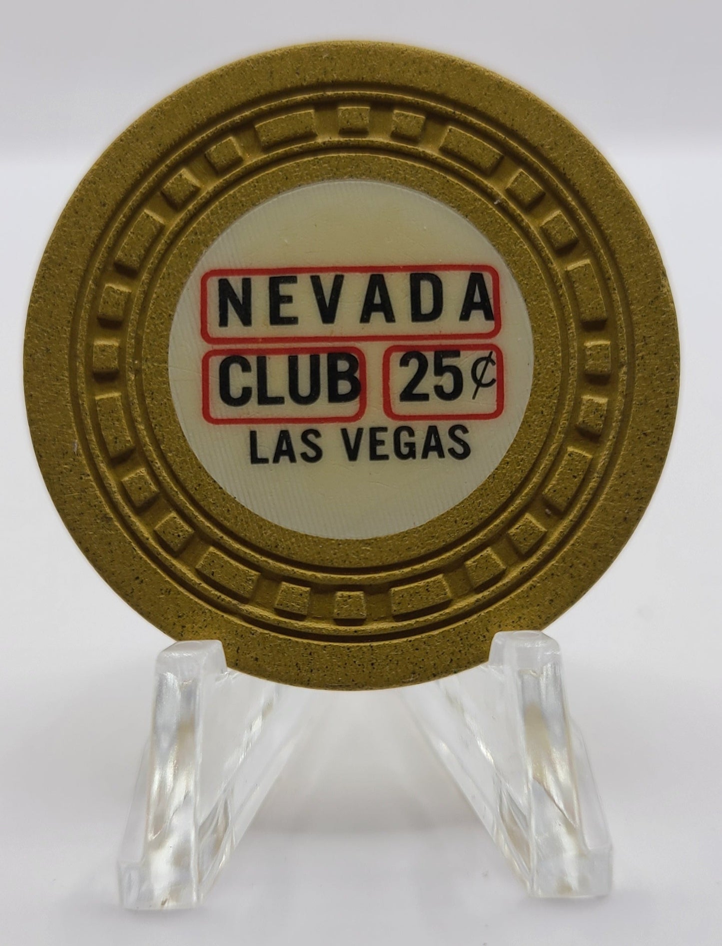 Nevada Club Casino Las Vegas Nevada 1962 $.25 Chip N6890