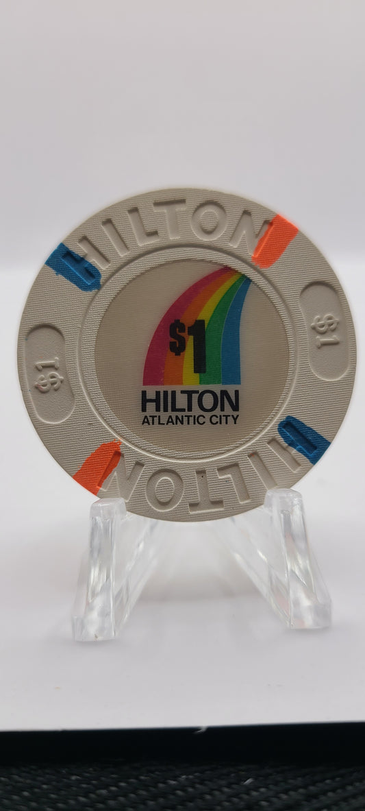 Hilton Hotel Casino Atlantic City NJ $1 Chip