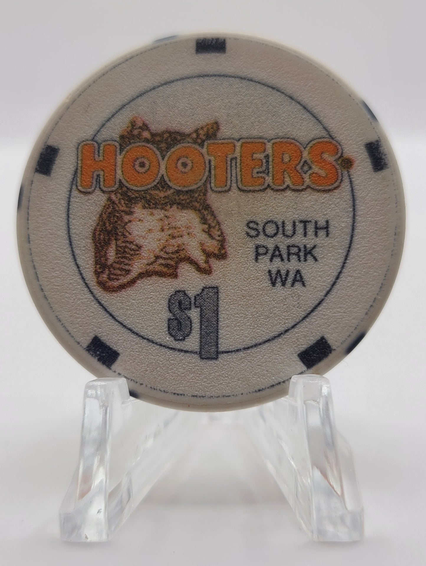 Hooters Casino South Park Washington $1 Chip