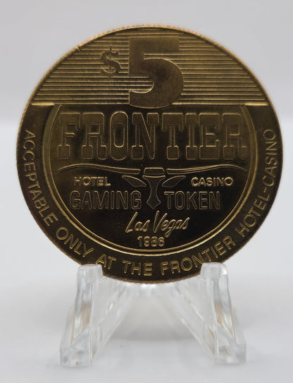 Frontier Hotel Casino Las Vegas NV 1986 $5 Gaming Token