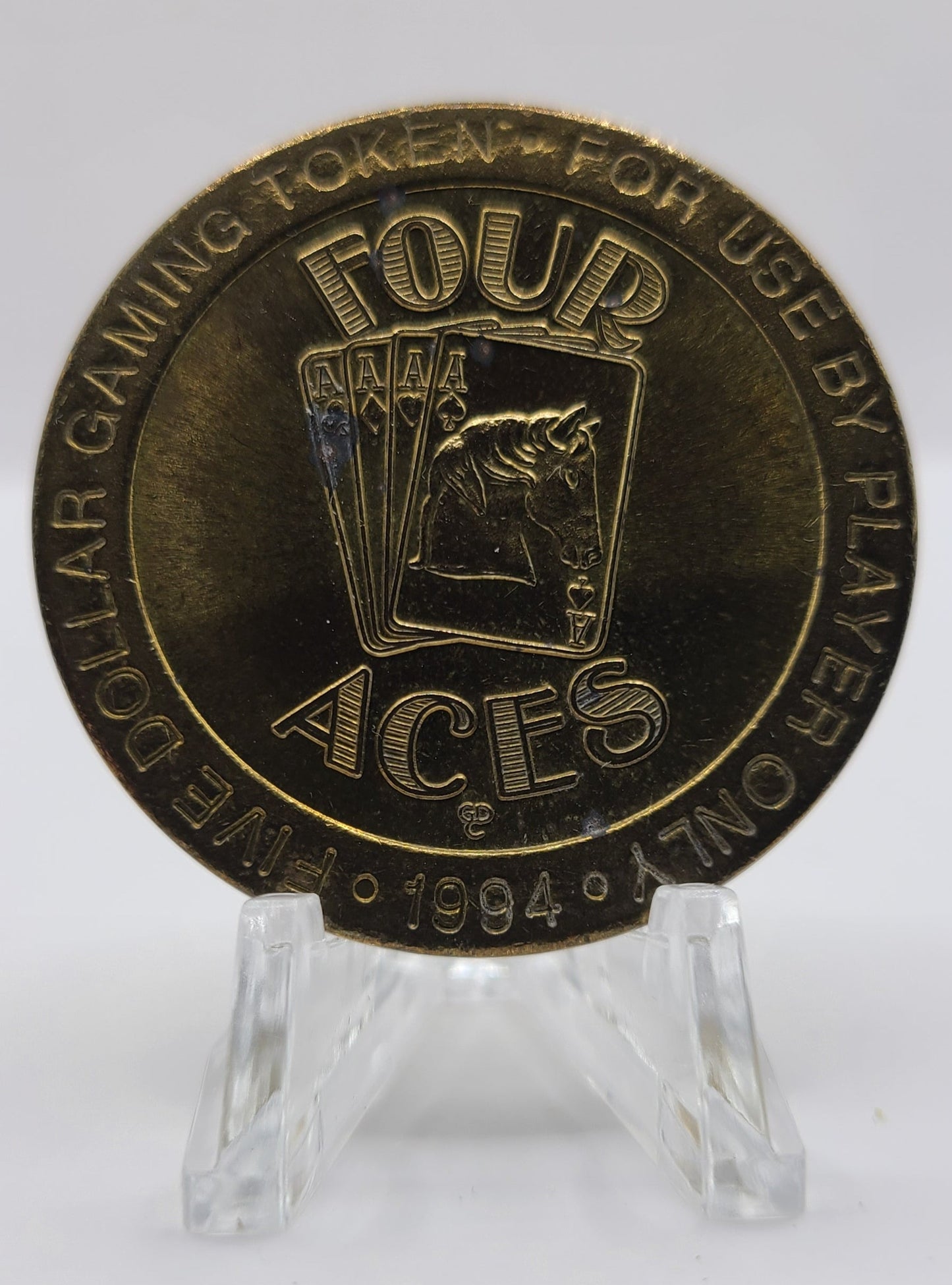 Four Aces Casino Deadwood SD 1994 $5 Gaming Token