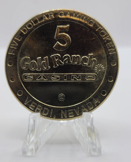 Gold Ranch Casino Verdi NV 2001 $5 Gaming Token