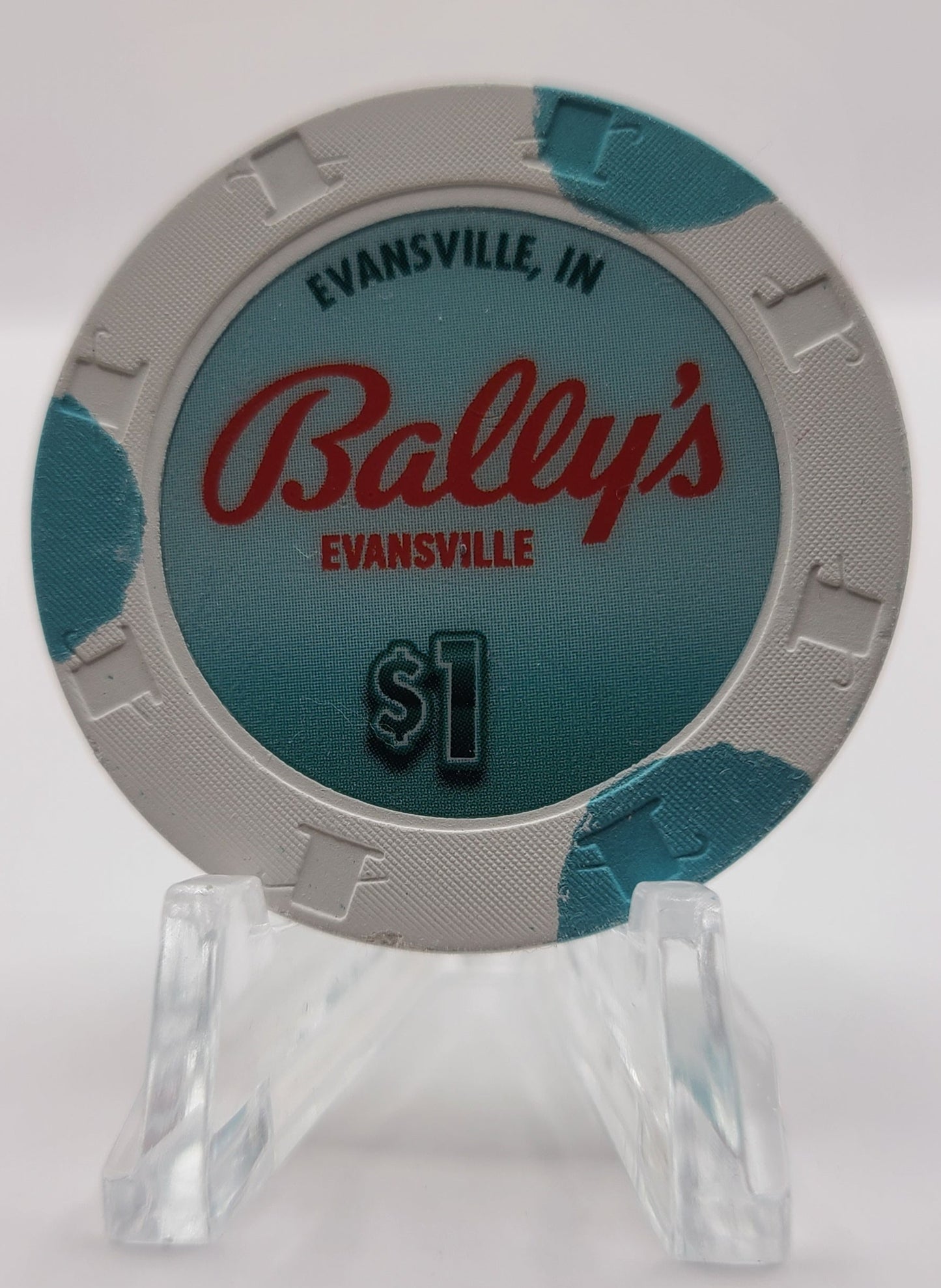 Bally’s Hotel Casino Evansville Indiana $1 Chip