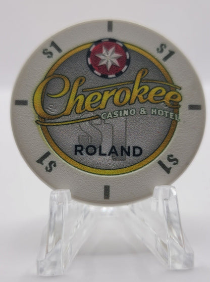 Cherokee Casino Roland Oklahoma $1 Chip