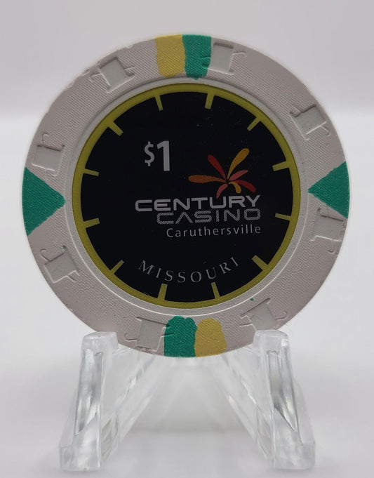 Century Casino Caruthersville Missouri $1 Chip