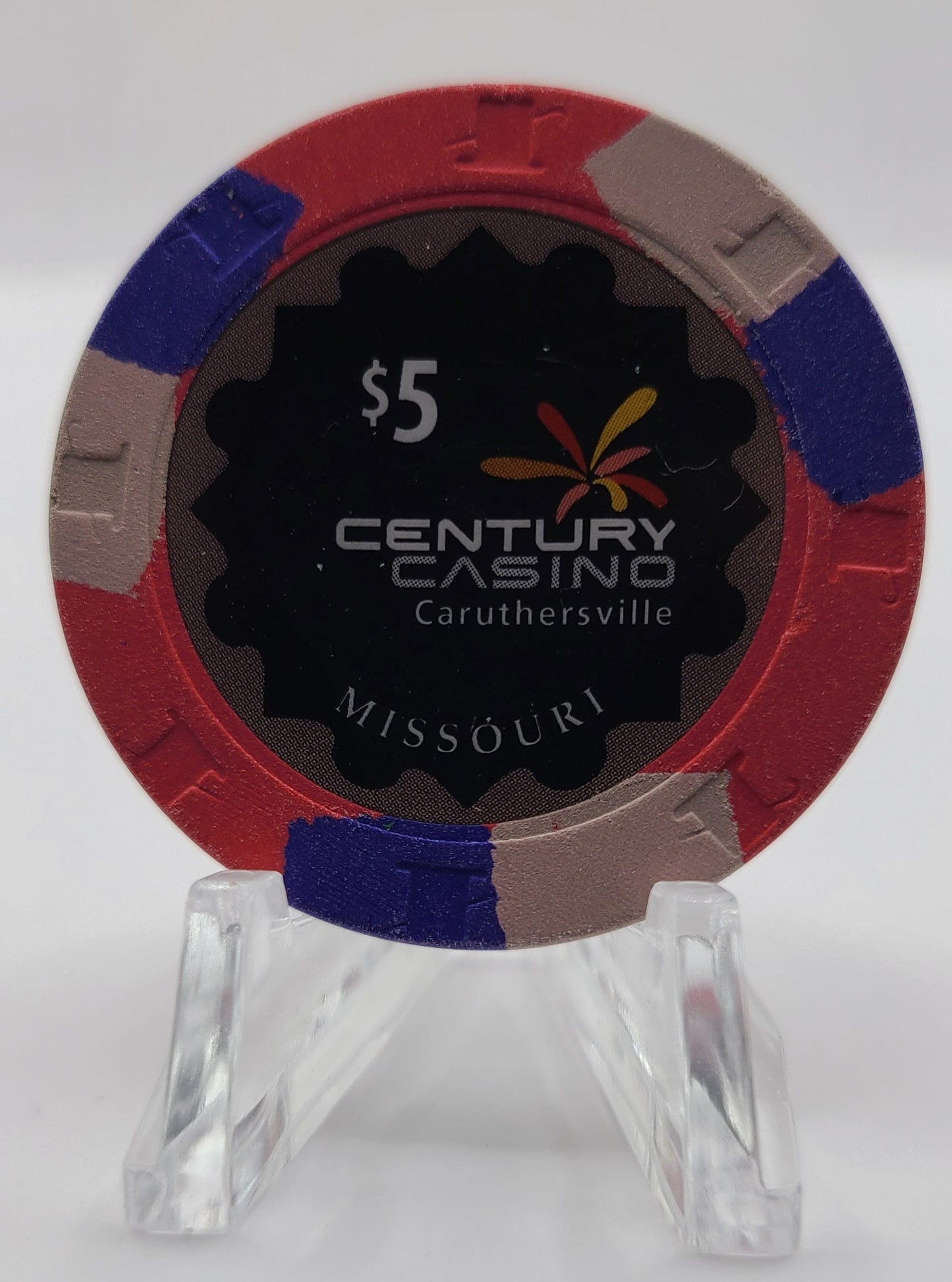 Century Casino Caruthersville Missouri $5 Chip