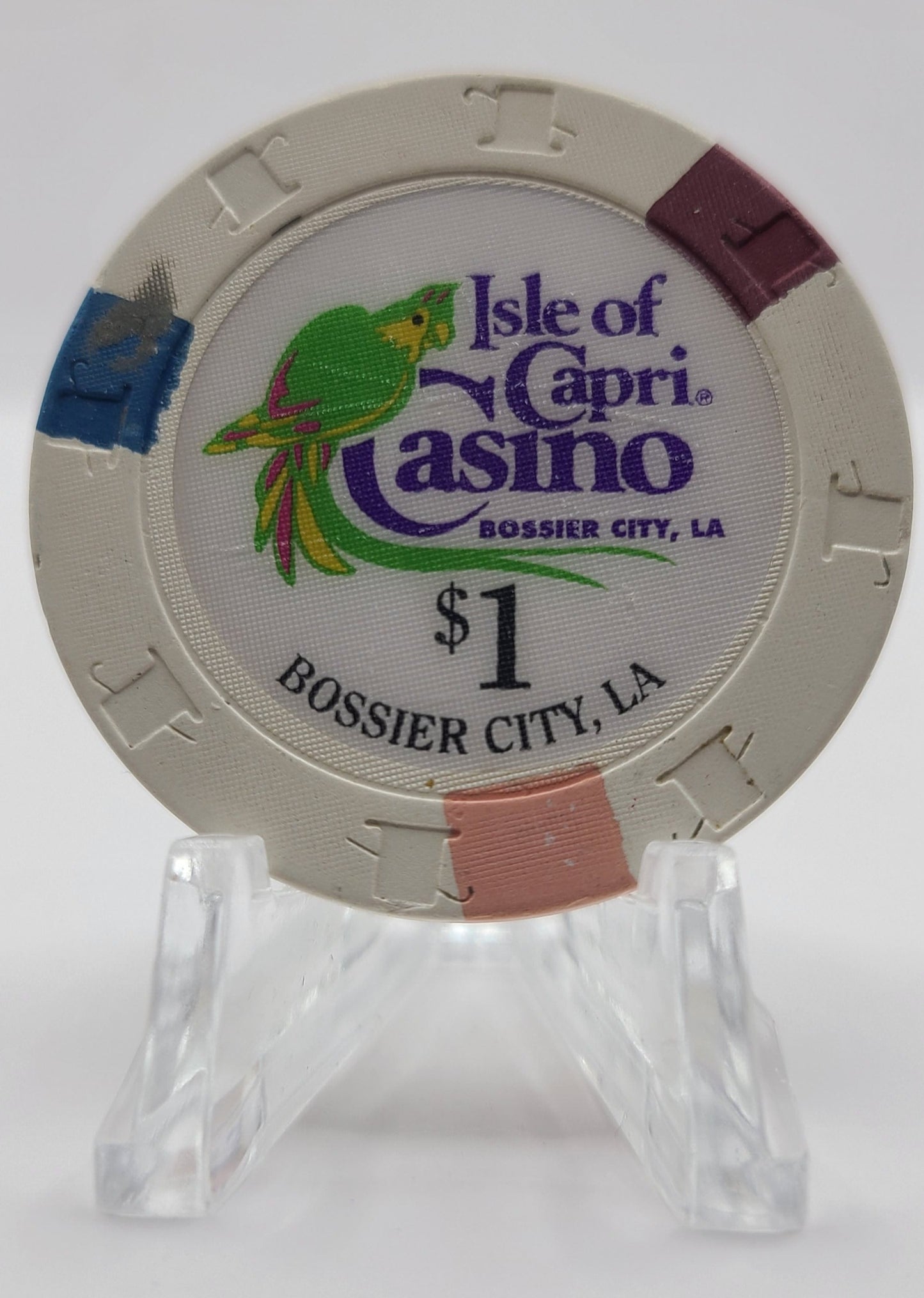 Isle of Capri "Riverboat" Casino Bossier City Louisiana $1 Chip