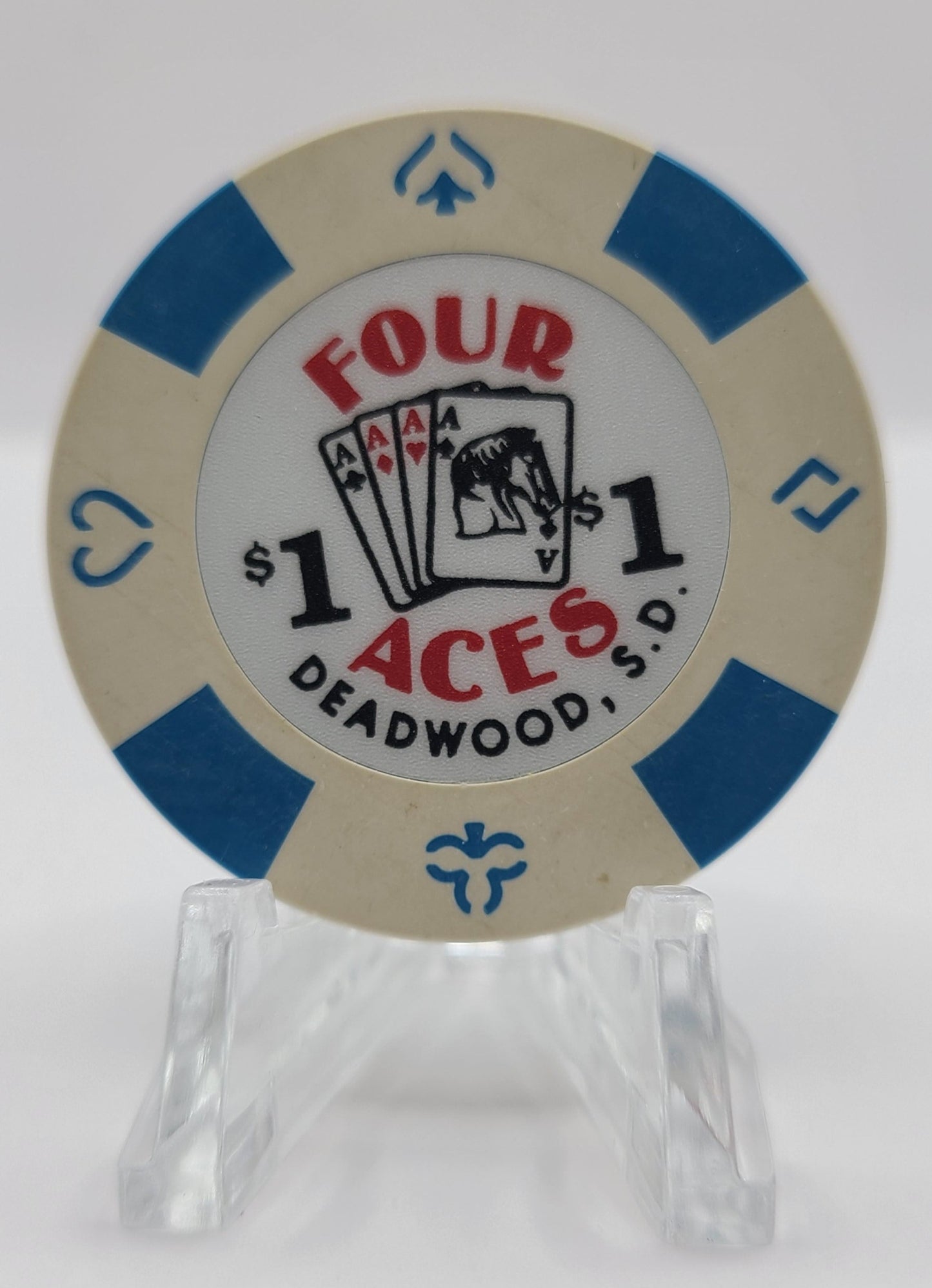 Four Aces Casino Deadwood South Dakota 1993 $1 Chip