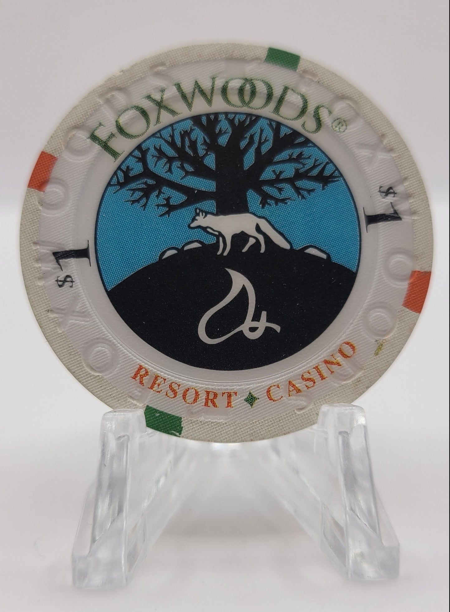 Foxwoods Casino Ledyard Connecticut $1 Chip