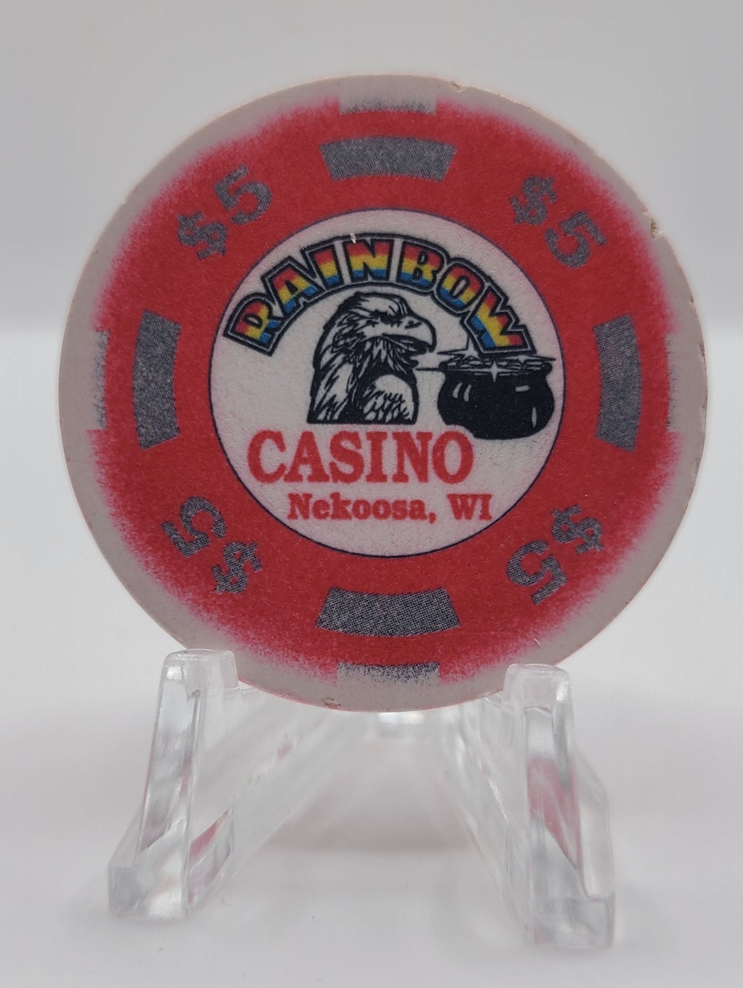 Rainbow Casino Nekoosa Wisconsin $5 Chip