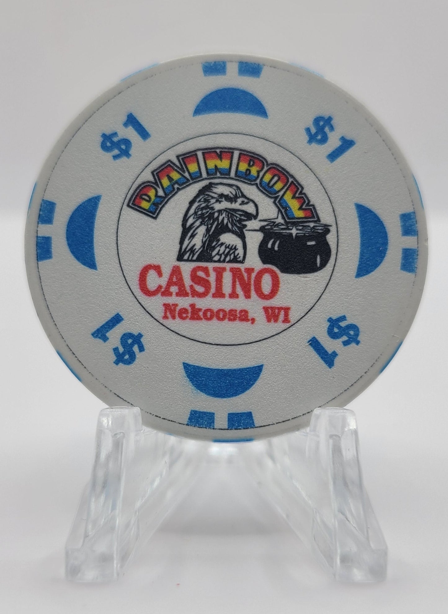 Rainbow Casino Nekoosa Wisconsin $1 Chip